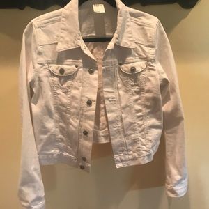White jean jacket